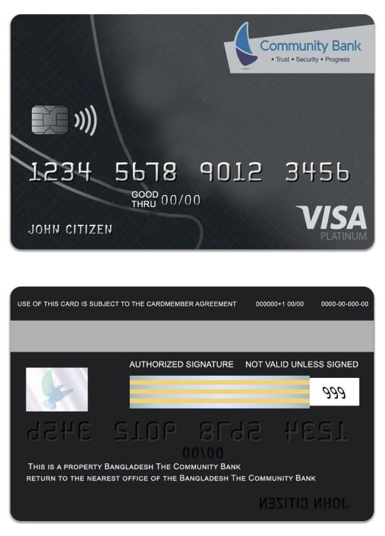 Bangladesh The Community Bank visa platinum card